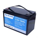 فیکٹری کی قیمت ڈیپ سائیکل سولر آر وی کاروان میرین 12 وولٹ لیتھیم آئن بیٹریاں 12V 100ah LiFePO4 بیٹری