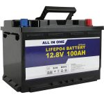 GEL / AGM متبادل شمسی توانائی سے ذخیرہ کرنے والی بیٹری 12v 100ah LifePo4 لتیم آئن بیٹری