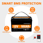 LiFePO4 سولر انرجی سٹوریج پاور بیٹری 12V 100Ah