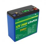 شمسی توانائی سے گہرا سائیکل 24v 48v 24ah Lifepo4 بیٹری پیک UPS 12v 24ah بیٹری