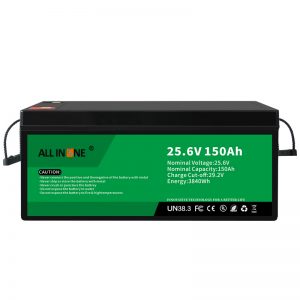 25.6V 150Ah LiFePO4 لیڈ ایسڈ تبدیلی لتیم آئن بیٹری پیک 24V 150Ah