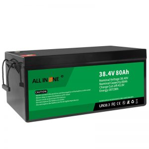 38.4V 80Ah LiFePO4 لیڈ ایسڈ تبدیلی لتیم آئن بیٹری پیک ، 36V 80Ah